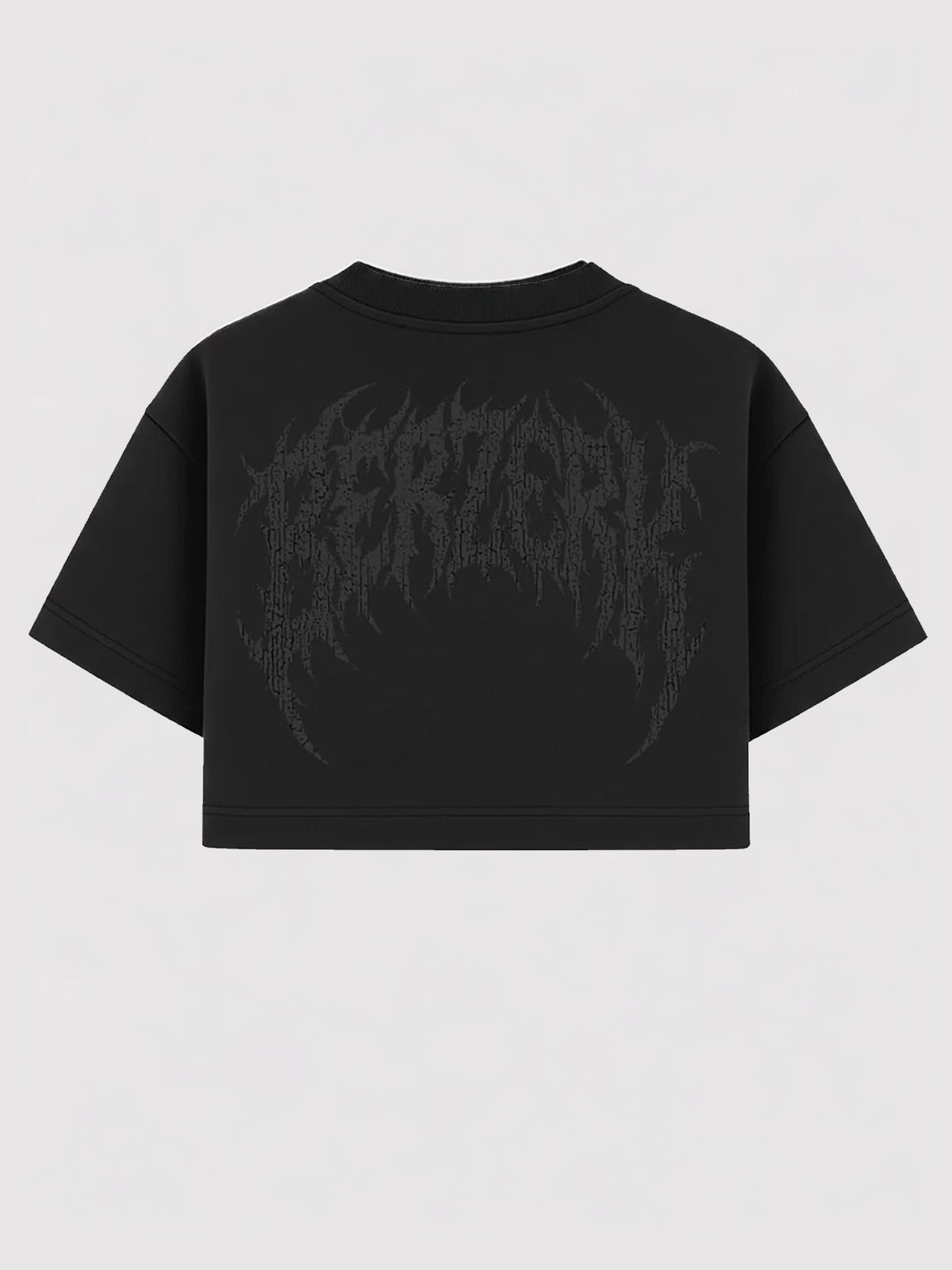 Cropped Oversized - Lettering - Preto