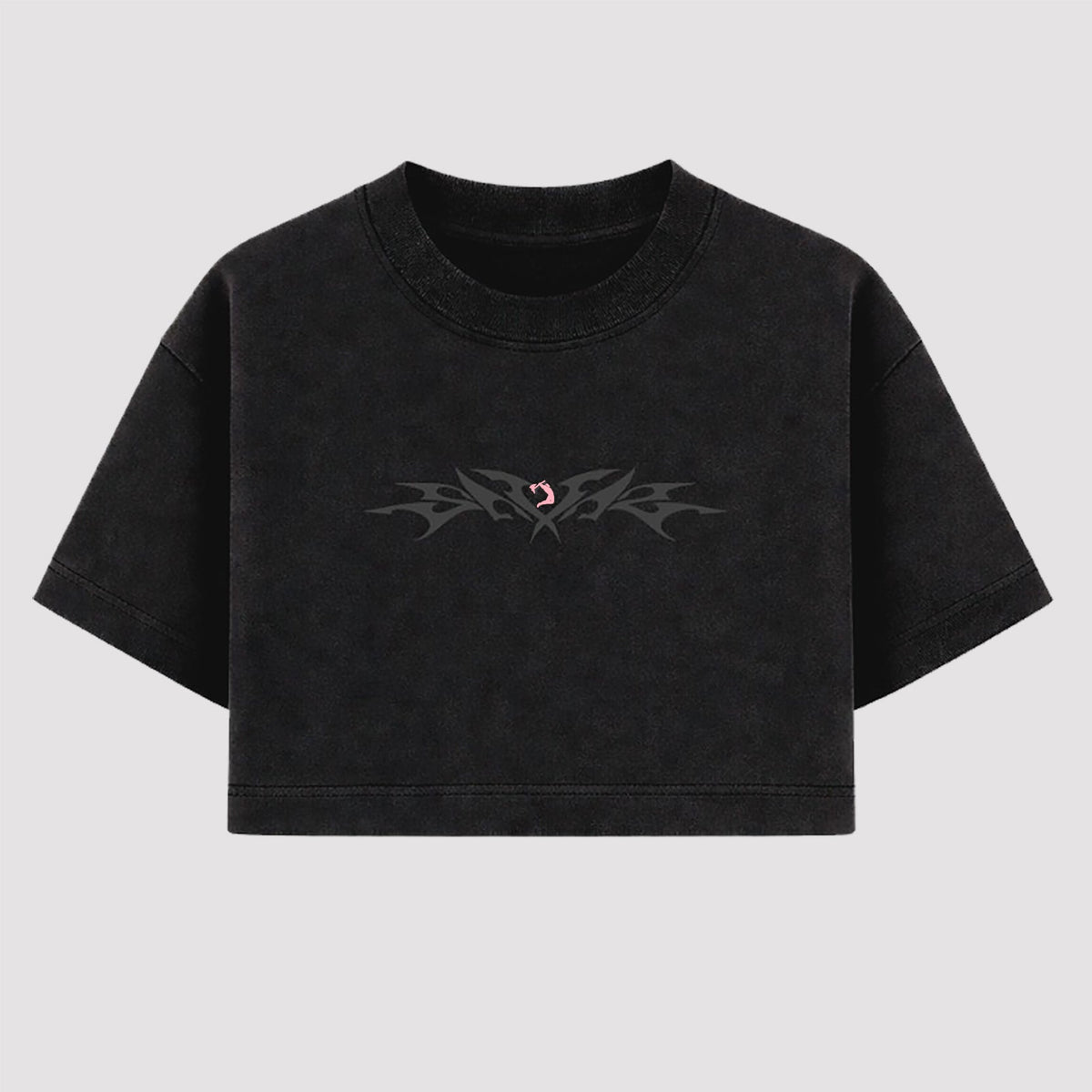 Cropped Oversized - Lettering - Preto